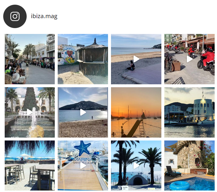 Ibiza inside bei Instagram