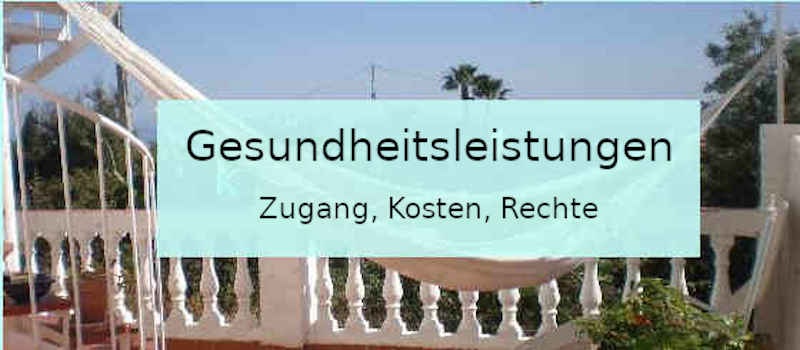 Die Gesundheitsleistungen in Spanien, Kosten und Rechte