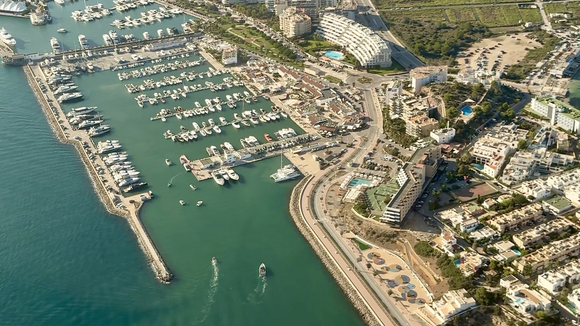 Landeanflug auf Ibiza