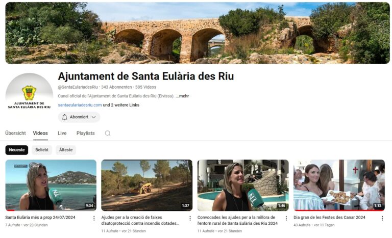 Santa Eulalia bei Youtube