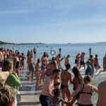 Anschwimmen am Salinas Ibiza Neujahr 2023